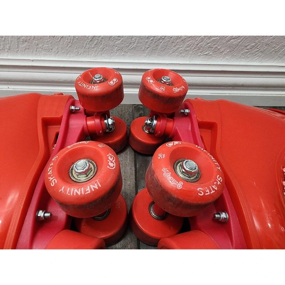Infinity Roller Skates Cherry Cruise Girls Red Adjustable Med Sz Small 4 Roller